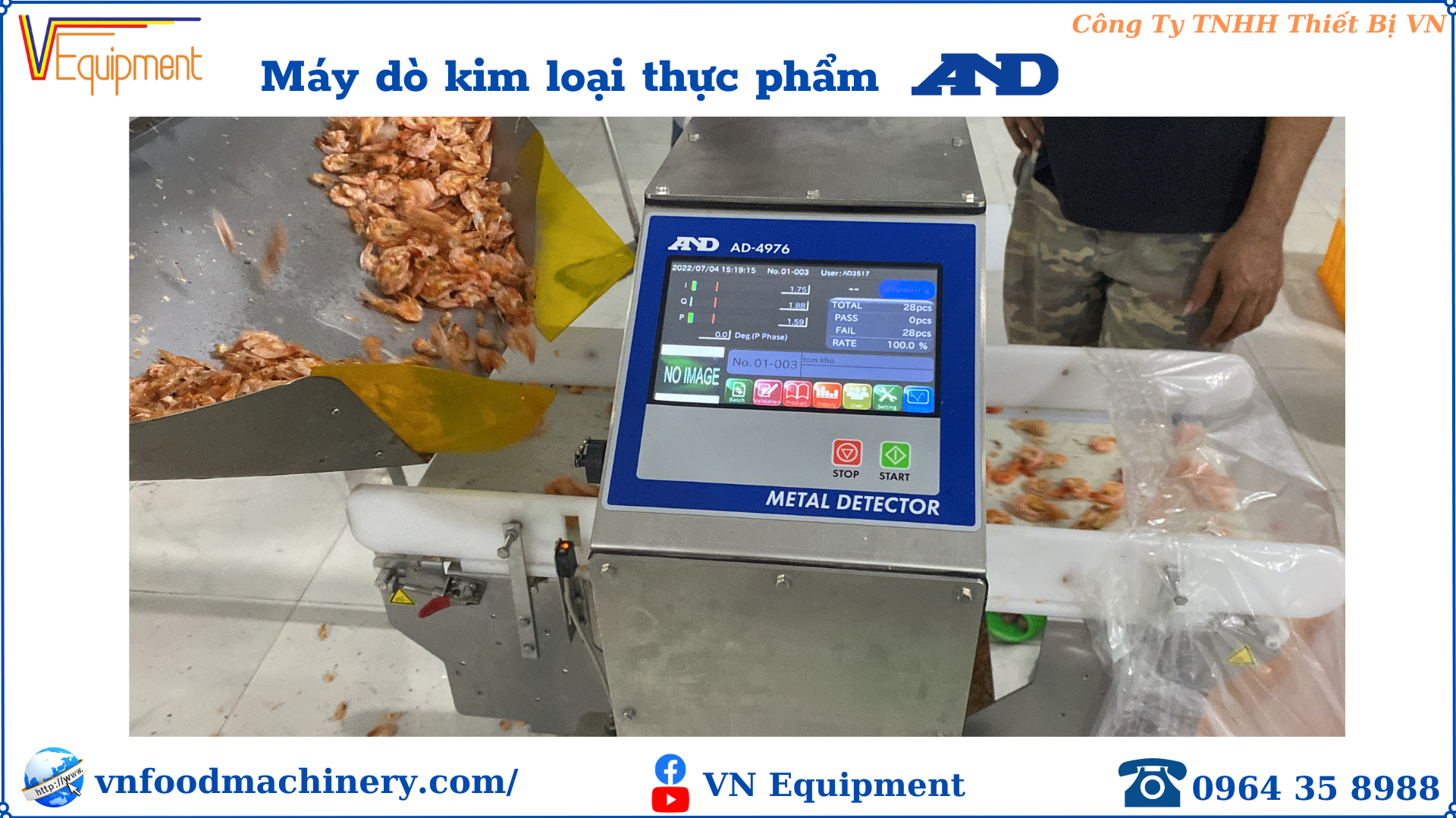 MÁY RÀ KIM LOẠI THỦY SẢN